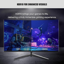 GXM GX24RFA 24 Inch Curved Frameless Ultra-Fast Gaming Monitor, FHD 1920x1080 200Hz Display, 16:9, Ultrawide 1650R Curved Screen, 23.8 LED Backlit, 1ms Response Time, 16.7M Display Colors, Black