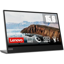 Lenovo L15 15.6 Inch Portable Monitor, FHD, 1080p, 60Hz, IPS, 6ms, USB-C, with Cover, Raven Black, 66E4UAC1WL