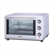 STAR TRACK 35L Electric Oven with Rotisserie, Convection, 120-Min Timer, Temperature Control 100 Degree-250Degree, Up/Down and Dual Function, 3 Knob Control, 5 Baking Accessories, Stainless Steel Body and Handle, 1500W