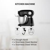STAR TRACK 5.0L Kitchen Machine, 1000W, Stainless Steel Bowl, Dough Hook, Beater, Whisk, Premium Quality