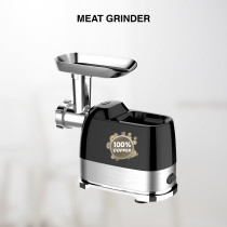 STAR TRACK Meat Grinder, 1300W Lock Power, 100% Copper Motor, Stainless Steel Body, Sausage Nozzles And 2x Shredding/slicing Blades, Aluminum Premium Quality