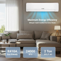STAR TRACK 2 Ton Split Wall AC, 24000 BTU, Extreme Cooling, 4 Way Air Flow, Dual Drainage, Auto Restart, Piston Compressor