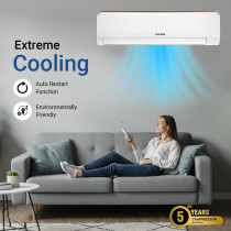 STAR TRACK 2 Ton Split Wall AC, 24000 BTU, Extreme Cooling, 4 Way Air Flow, Dual Drainage, Auto Restart, Piston Compressor