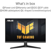 Asus TUF Gaming 23.8 Inch Full HD 180 Hz Refresh Rate Monitor, Black, VG249Q3A