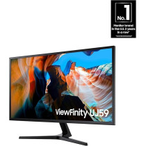 Samsung 32 inch UJ59 4k Monitor (LU32J590UQNXZA) - UHD, 3840 x 2160p, 60hz, 4ms, Dual Monitor, Laptop Monitor, Monitor Stand/Riser/Mount Compliant, AMD FreeSync, Gaming, HDMI, DP, Black