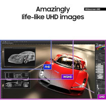 Samsung 32 inch UJ59 4k Monitor (LU32J590UQNXZA) - UHD, 3840 x 2160p, 60hz, 4ms, Dual Monitor, Laptop Monitor, Monitor Stand/Riser/Mount Compliant, AMD FreeSync, Gaming, HDMI, DP, Black