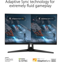 Asus TUF Gaming VG27AQ3A Gaming Monitor, 27-inch, QHD (2560 x 1440), 180Hz, Fast IPS, ELMB Sync, 1ms (GTG), Freesync Premium, G-Sync compatible, Variable Overdrive, 130Percentage sRGB, Black