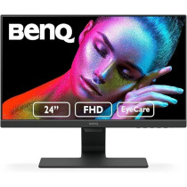 BenQ GW2480 24 Inch FHD 1080p Eye-Care LED Monitor, 1920x1080 Display, IPS Panel, 1Wx2 Speakers, Brightness Intelligence, Low Blue Light, Flicker-free, Ultra Slim Bezel, Cable Management System, HDMI