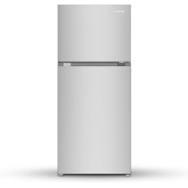 KROME 455 Liter Gross Top Mount Double Door Refrigerator, No Frost Cooling System, LED Display, Convenient Shelves For Easy Access, INOX, KR-RFF 480 IM