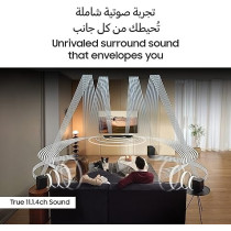 Samsung 11.1.4 ch Wireless Soundbar With Dolby Atmos Q- Symphony, HW-Q990C/ZN, Black