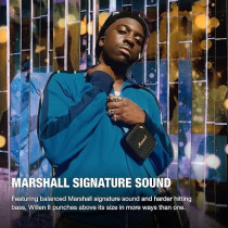 Marshall Willen II Wireless Bluetooth Speaker, Over 17+ Hours Playtime, IP67 Waterproof, Black And Brass