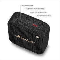 Marshall Willen II Wireless Bluetooth Speaker, Over 17+ Hours Playtime, IP67 Waterproof, Black And Brass