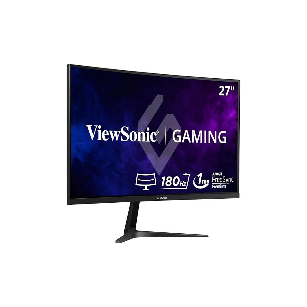 ViewSonic 27 Inch 180Hz Curved Gaming Monitor With Adaptive Sync, Black, VX2718-2KPC-MHD