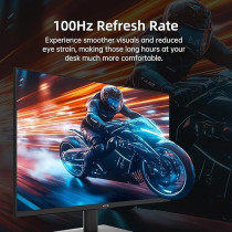 KTC 24 inch Monitor, 1080P Monitor, 100Hz FreeSync Gaming Monitor with HDR10,VESA Mountable, Adjustable Tilt, ZeroFrame Design, HDMI, VGA, Earphone Ports, PC Monitor Work Monitor for Office