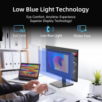 KTC 24 inch Monitor, 1080P Monitor, 100Hz FreeSync Gaming Monitor with HDR10,VESA Mountable, Adjustable Tilt, ZeroFrame Design, HDMI, VGA, Earphone Ports, PC Monitor Work Monitor for Office