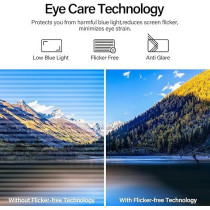 Gawfolk 24 inch Monitor 100Hz Monitor Gaming Monitor FHD 1080P Curved Monitor Screen with HDMI VGA PC Monitor for Home Office and Gaming, Built in Speaker