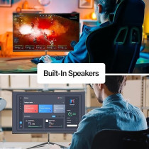 Gawfolk 24 inch Monitor 100Hz Monitor Gaming Monitor FHD 1080P Curved Monitor Screen with HDMI VGA PC Monitor for Home Office and Gaming, Built in Speaker