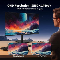 Lenovo L-Series 60.45cm 24 inch, FHD IPS Ultraslim Monitor, 100Hz, 99 percentage sRGB, HDMI, Tilt Stand, 2 x 3W Speakers, Smart Display Customization Artery, Home and Office Use, Grey, L24i-40