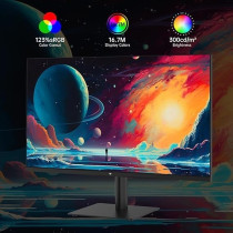 Lenovo L-Series 60.45cm 24 inch, FHD IPS Ultraslim Monitor, 100Hz, 99 percentage sRGB, HDMI, Tilt Stand, 2 x 3W Speakers, Smart Display Customization Artery, Home and Office Use, Grey, L24i-40