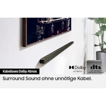 Samsung HW-S710D 3.1 Channel Ultra Slim Soundbar, Black