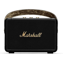 Marshall Kilburn II Bluetooth Wireless Portable Speaker Water Resistant 20+ Hours 36W, Black And Brass
