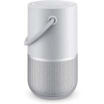 Bose Portable Smart Speaker Water-Resistant Design With Spacious 360 Degree Sound Bluetooth Wi-Fi And Airplay 2, Luxe Silver