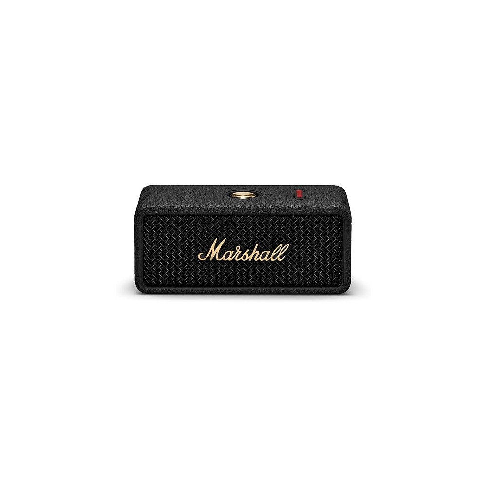 Marshall Emberton Iii Portable Bluetooth Speaker - Water Resistant Wireless Speaker Portable Speaker With 32+ Hours Of Playtime, Black And Brass