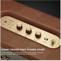 Marshall Stanmore Iii 50W Premium Home Wireless Speaker With Bluetooth 5.2 And Multiple Inputs, Enjoy Signature Marshall Sound, Brown