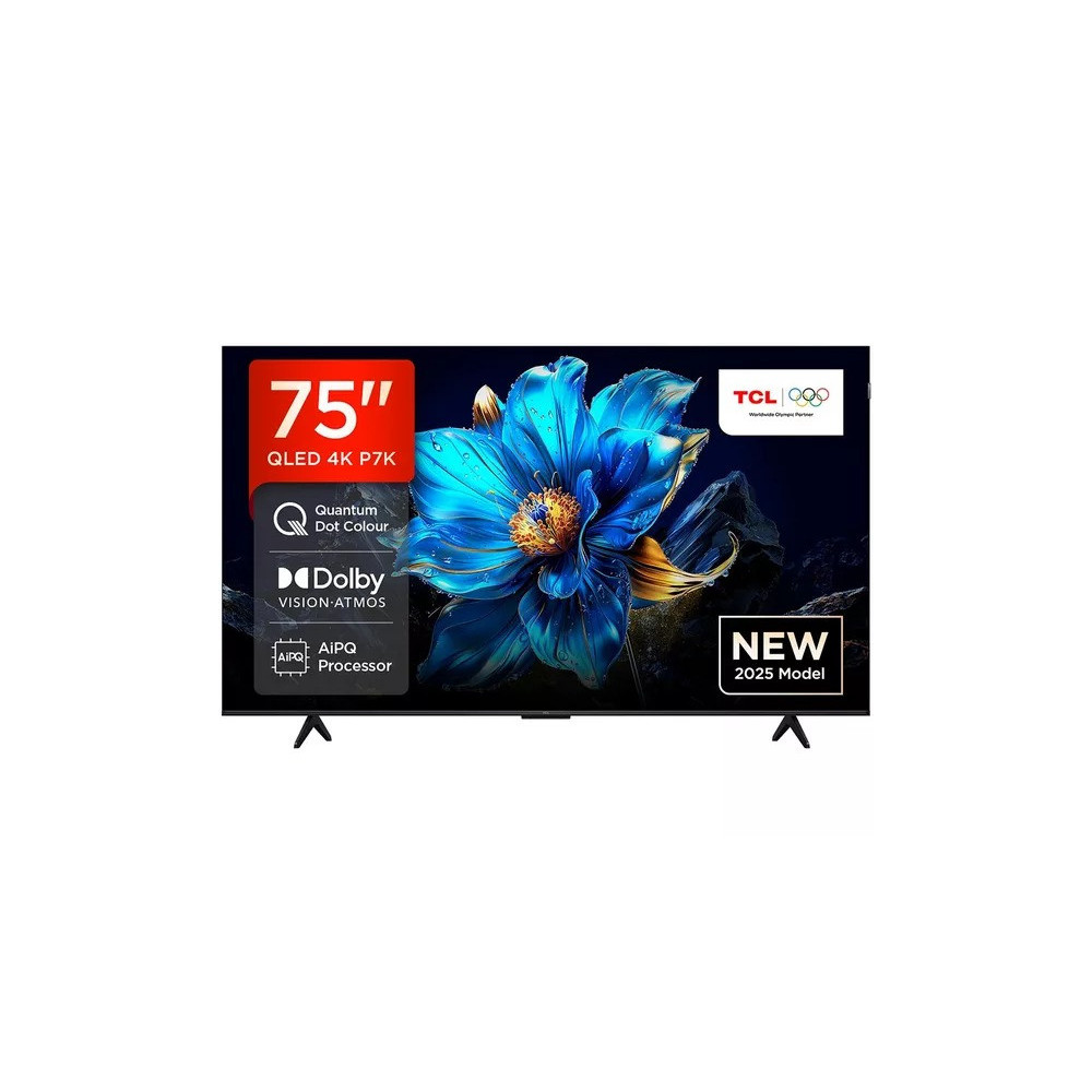 TCL 75 Inch 4K QLED Google Smart LED TV, 75P7K