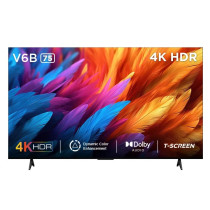 TCL 75 Inch 4K Google Smart LED TV, 75V6B