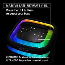 Sony Ult Tower 10 Bluetooth Karaoke Party Speaker With Powerful Bass, 360Degree Sound And Party Lights, Included Wireless Microphone