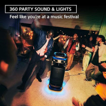 Sony Ult Tower 10 Bluetooth Karaoke Party Speaker With Powerful Bass, 360Degree Sound And Party Lights, Included Wireless Microphone