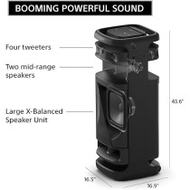 Sony Ult Tower 10 Bluetooth Karaoke Party Speaker With Powerful Bass, 360Degree Sound And Party Lights, Included Wireless Microphone