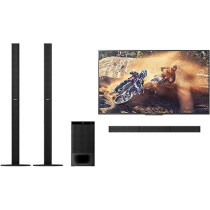 Sony Ht-S700Rf 1000W High Power Real 5.1 Ch Soundbar, Tall Boy Rear Speakers, Dolby Digital, Hdmi Arc, Optical Input, Dts Surround Sound, Black