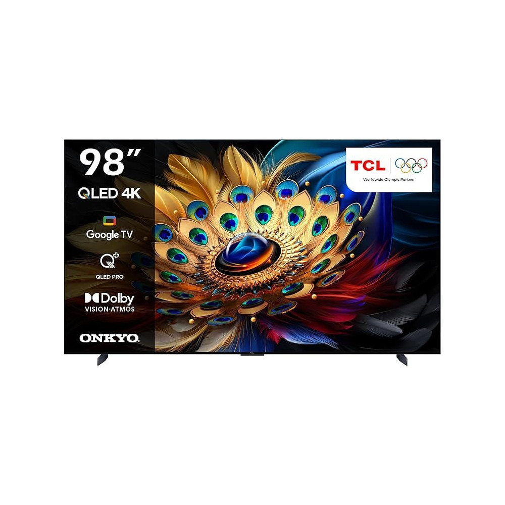TCL 98 Inch 4K QLED Google Smart LED TV, 98C655