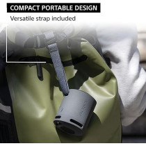 Sony Srs-Xb100 Wireless Bluetooth Portable Lightweight Super-Compact Travel Speaker, Extra-Durable Ip67 Waterproof And Dustproof, 16 Hour Battery, Versatile Strap, And Hands-Free Calling, Black New