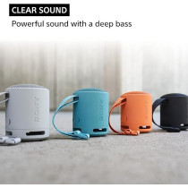 Sony Srs-Xb100 Wireless Bluetooth Portable Lightweight Super-Compact Travel Speaker, Extra-Durable Ip67 Waterproof And Dustproof, 16 Hour Battery, Versatile Strap, And Hands-Free Calling, Black New