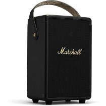 Marshall Tufton Portable Bluetooth 5.0 Speaker, 20+ Hours Of Wireless Playtime Water Resistant Speakers Ipx2, Powerful Audio, Black And Brass