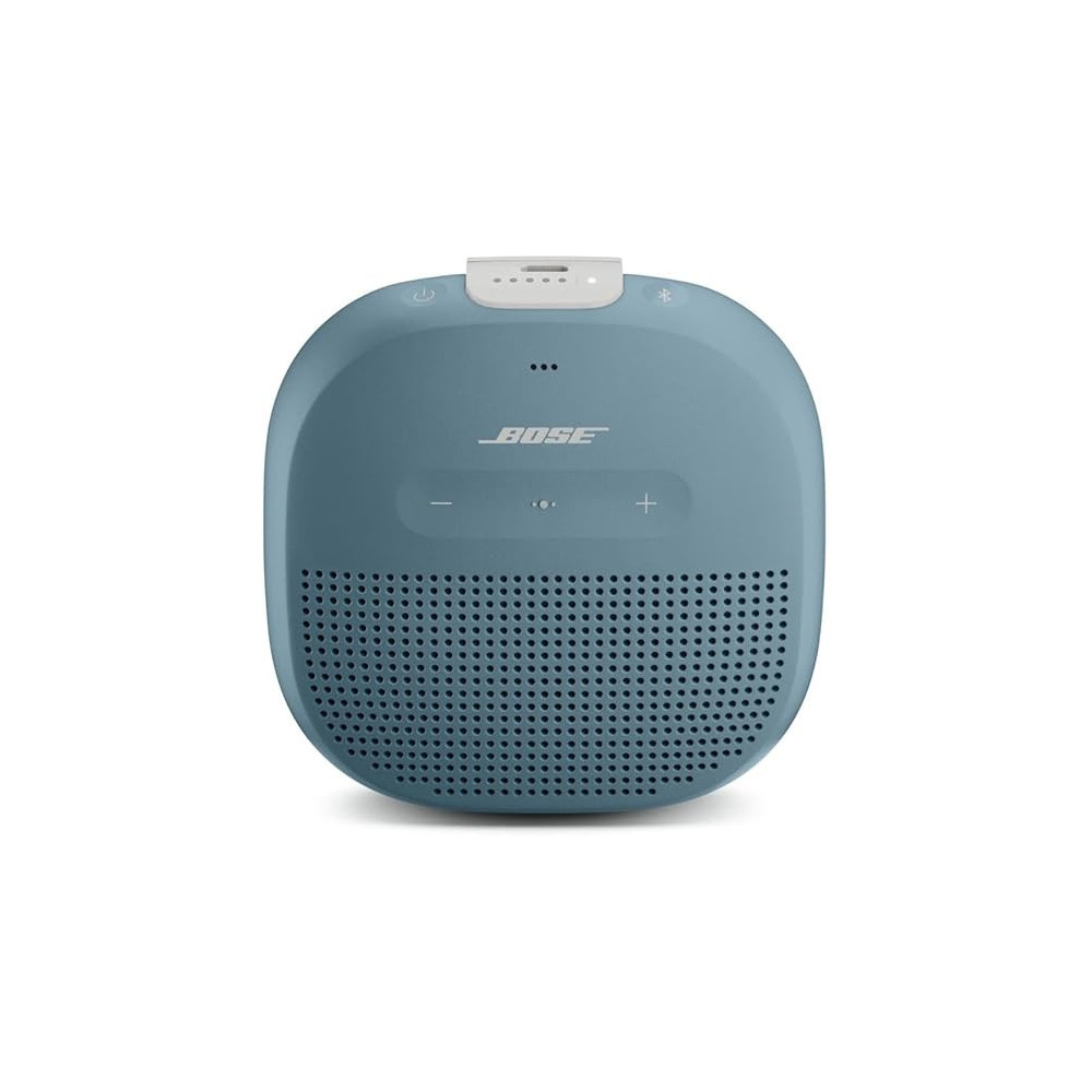 Bose Soundlink Micro Bluetooth Speaker Small Portable Waterproof Speaker With Microphone, Stone Blue, Wireless