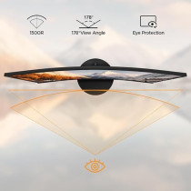 KOORUI 27-Inch Curved Business Monitor Full HD 1920 x 1080, 75Hz Refresh Rate, sRGB 99% Color Gamut, 16.7m Maximum Color, Tilt Adjustable, HDMI and VGA, Eye Protection 27N5CA