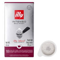 Illy E.S.E. Single Serve Pods Intenso Bold 12 x 18 - 8918, 131 G