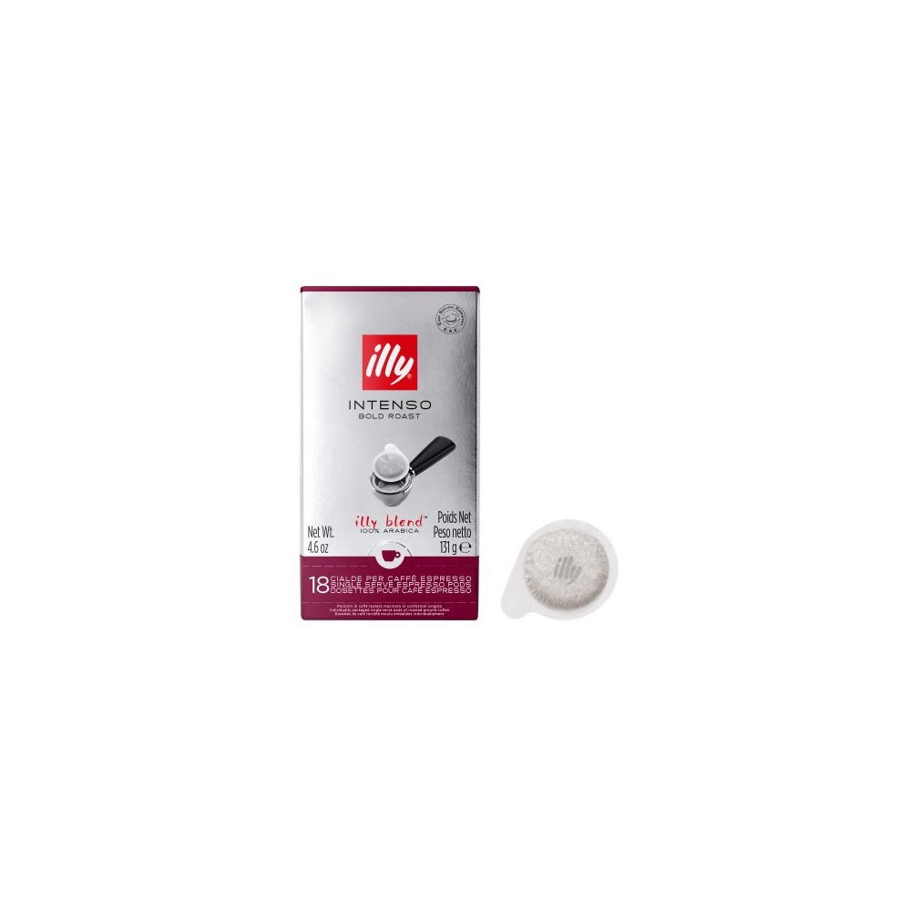 Illy E.S.E. Single Serve Pods Intenso Bold 12 x 18 - 8918, 131 G