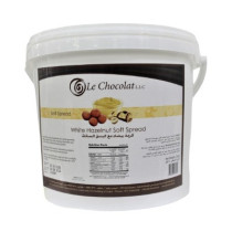 Le Chocolat White Hazelnut Soft Spread 5kg SFSPREAD314/SS15 (2 x 5 KG)