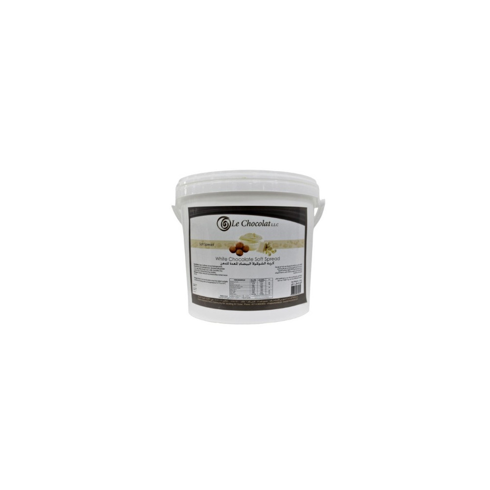 Le Chocolat White Chocolate Soft Spread 5kg SFSPREAD311/SS (2 x 5 KG)