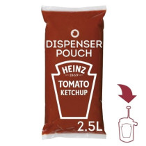 Heinz Tomato Ketchup Pouch Som, 3 X 2.5 Liters
