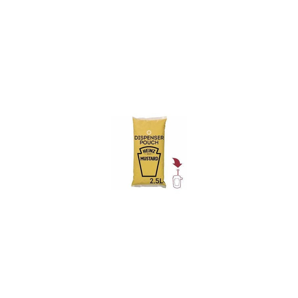 Heinz Mustard Pouches Som, 3 X 2.5 Liters
