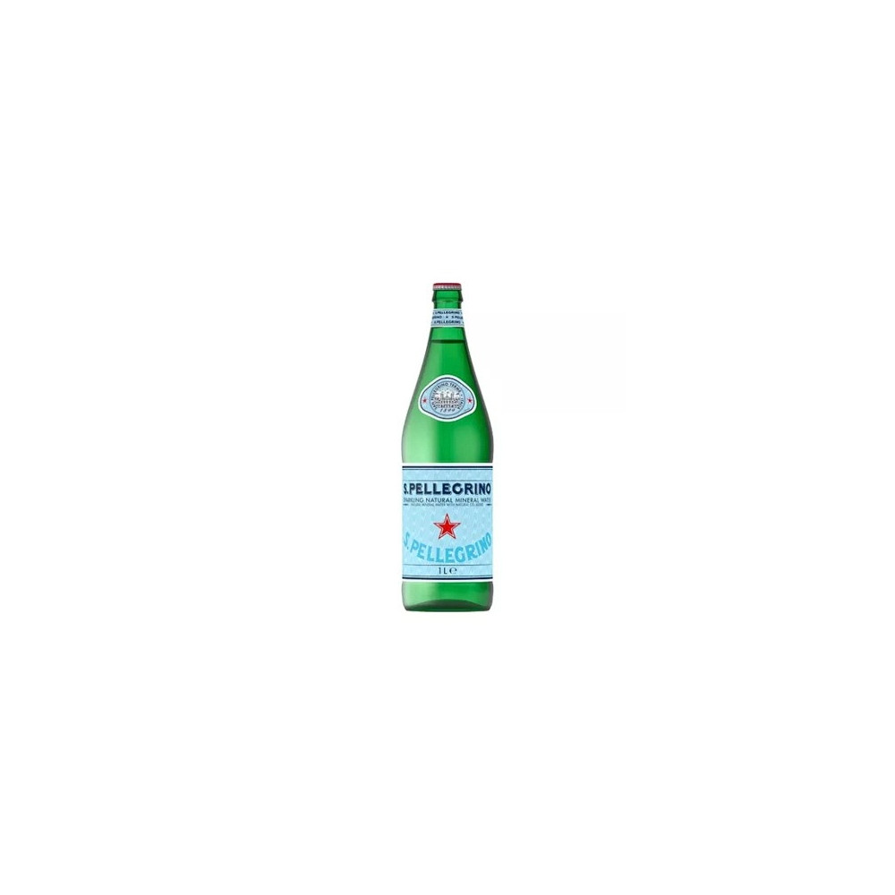 San Pellegrino Natural Sparkling Water Glass, 12 X 1 Liters