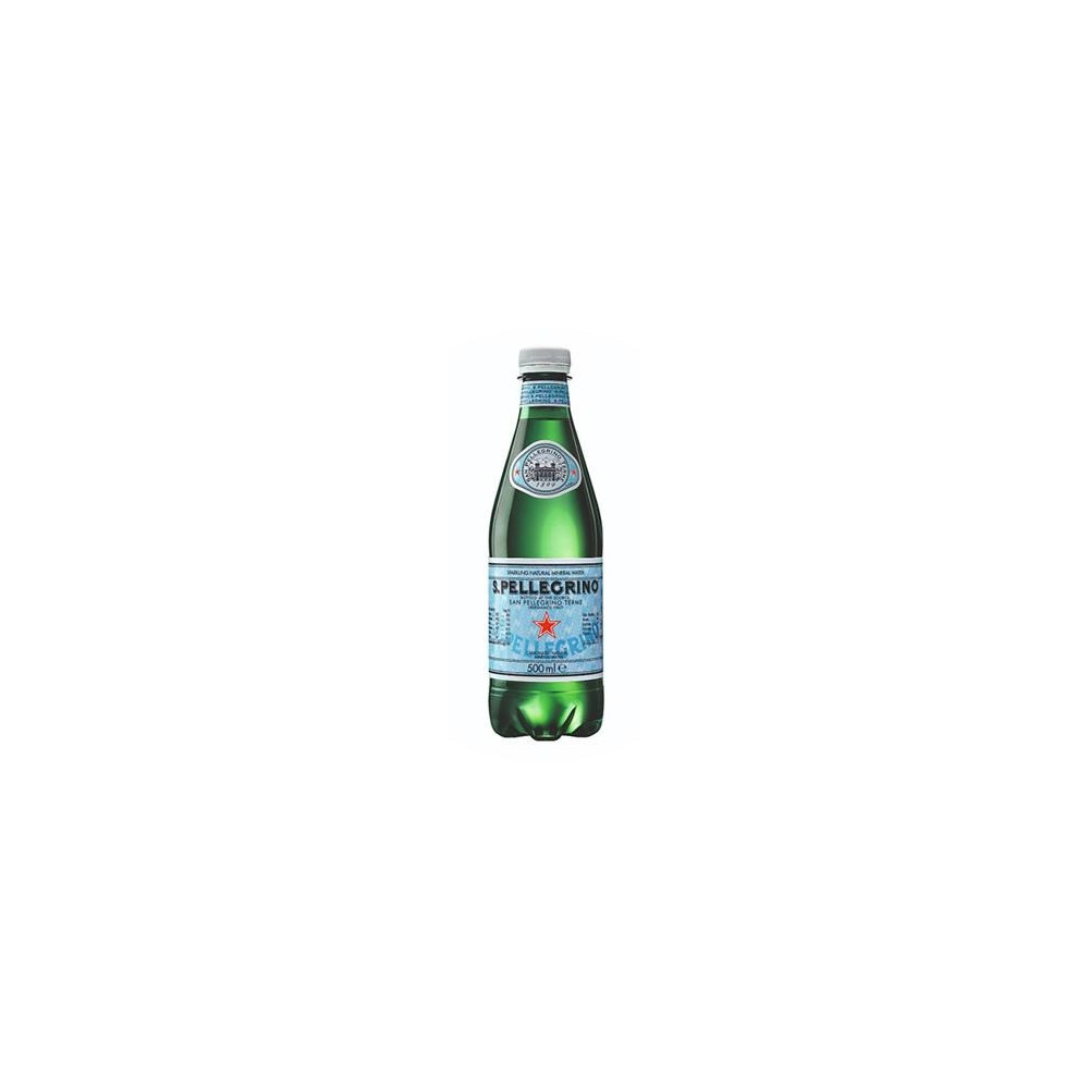 San Pellegrino Natural Sparkling Water Plastic, 24 X 500 Ml