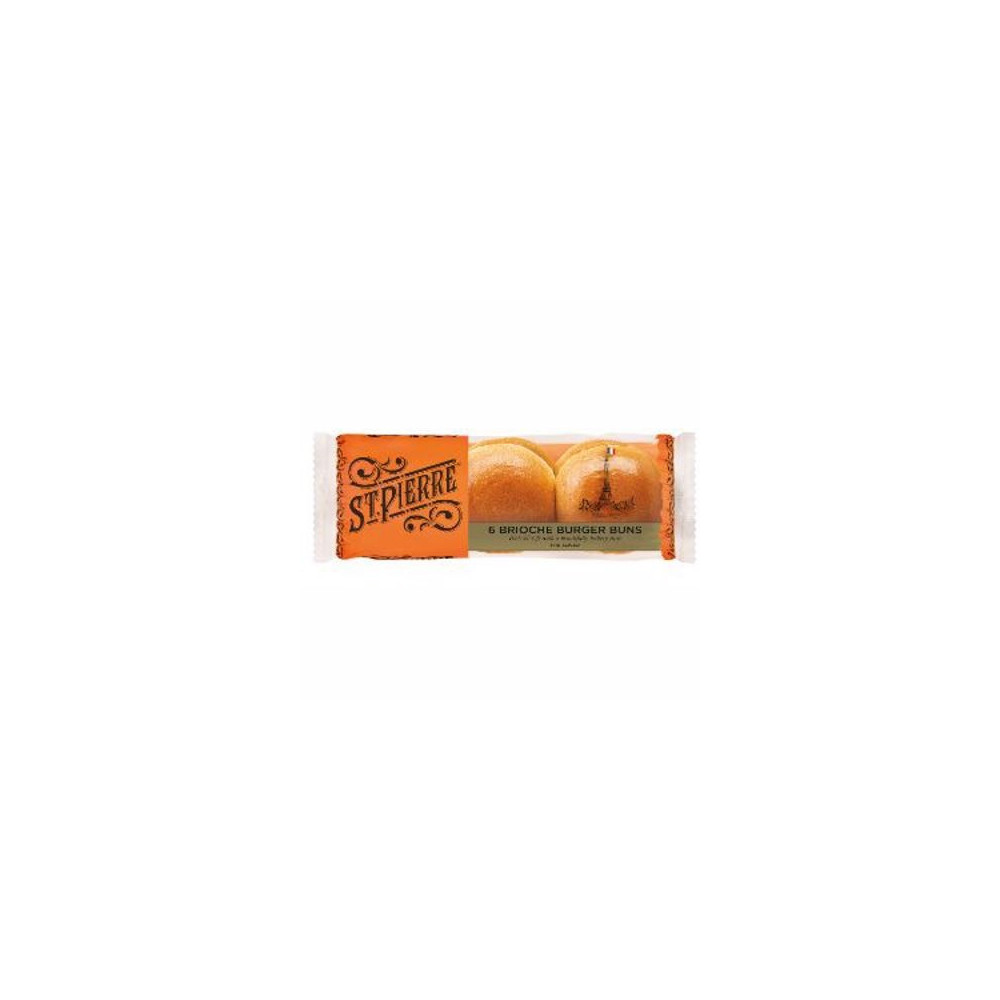 St Pierre 6 Brioche Burger Buns(Pre-Sliced), 14 X 300 G