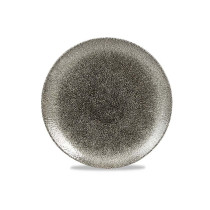 Churchill UK Raku Quartz Black Evolve Coupe Plate 217 Mm Box 12